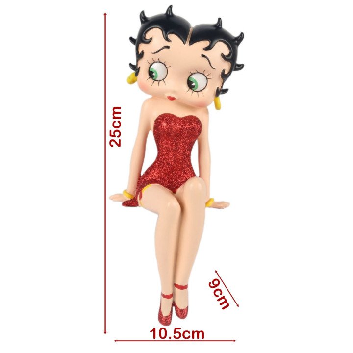 Betty Boop Shelf Sitter Red Dress Figure