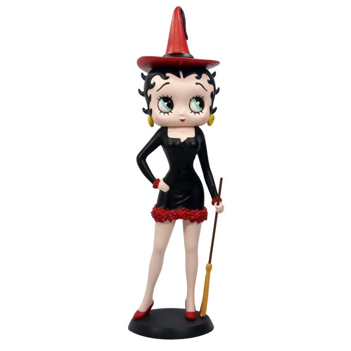 Betty Boop Witch Black Dress Red Hat Figure