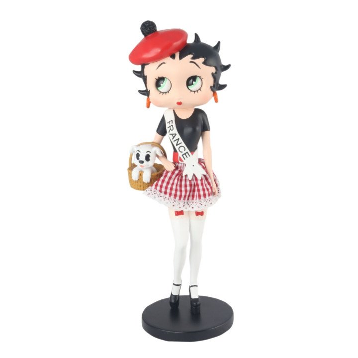 Betty Boop French Costume Checked Skirt Figure