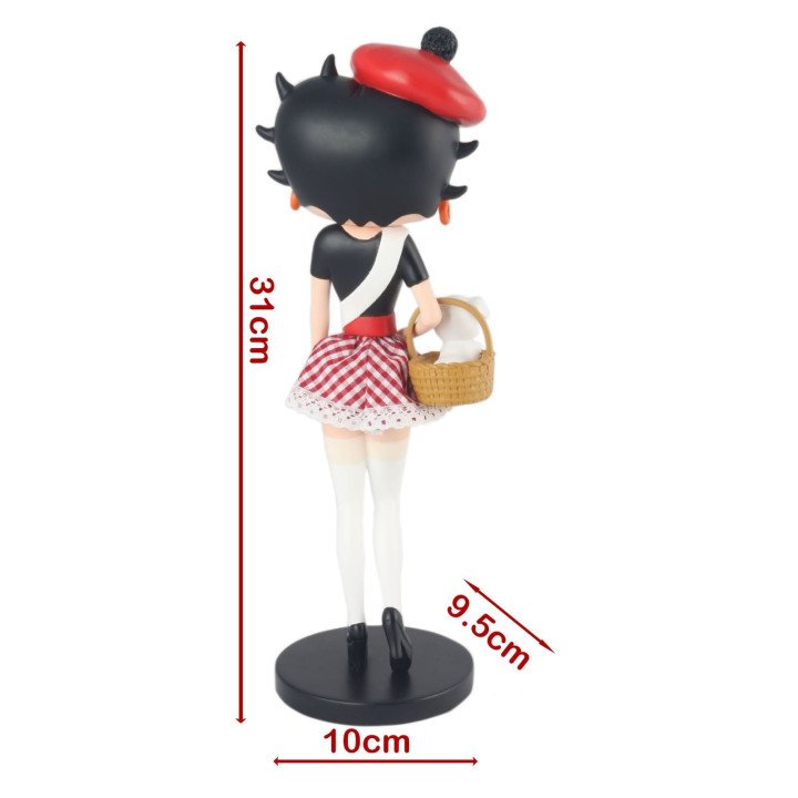 Betty Boop French Costume Checked Skirt Figure