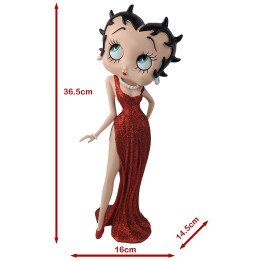 Betty Boop Evening Dress Red Glitter Figure