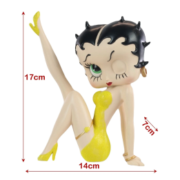 Betty Boop Leg Up Yellow Glitter Figure