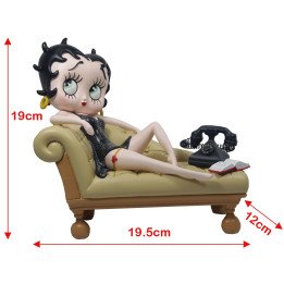 Betty Boop On Cream Chaise Lounge Figure
