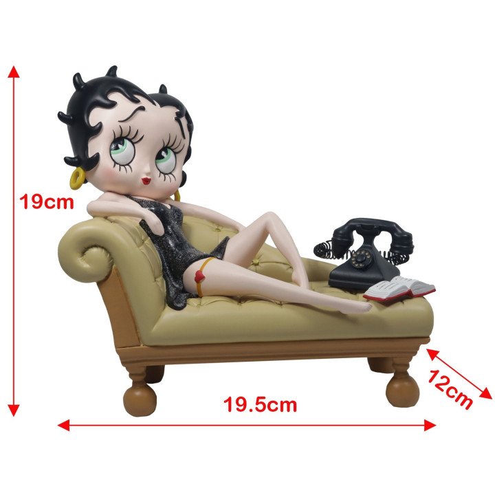 Betty Boop On Cream Chaise Lounge Figure