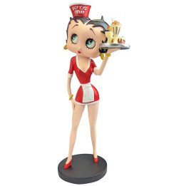 Betty Boop Diner Waitress Red Figure | Collectible