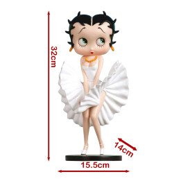 Betty Boop Cool Breeze Small White Figure