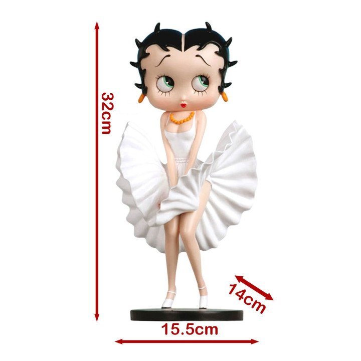 Betty Boop Cool Breeze Small White Figure
