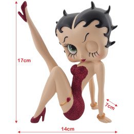 Betty Boop Leg Up Red Glitter Figure