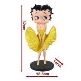 Betty Boop Cool Breeze Yellow Glitter Small Figure
