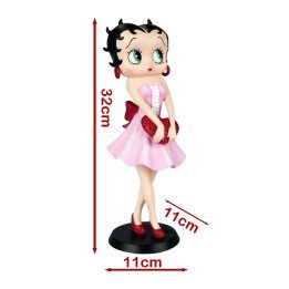 Betty Boop Holding Red Heart Figure | Collectible