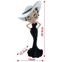 Betty Boop Madame Black Glitter Dress Figure